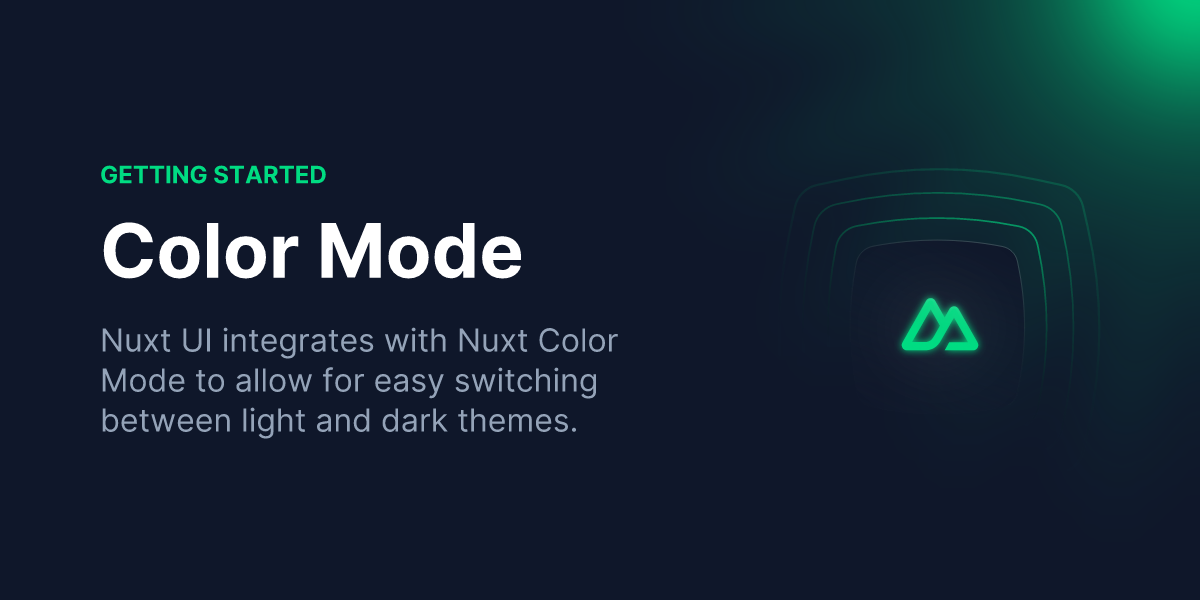 Color Mode - Nuxt UI v3